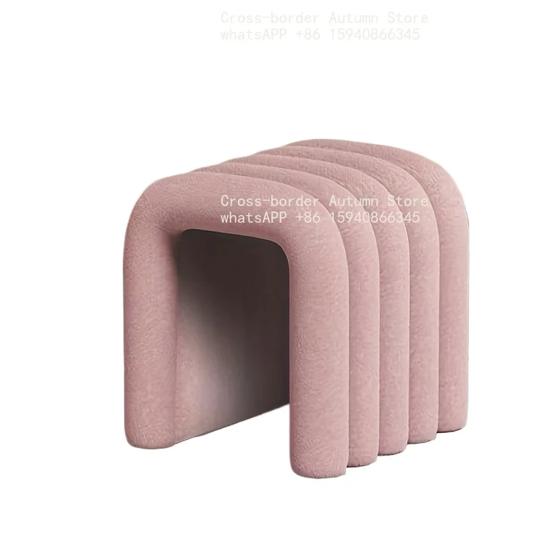 Modern Simple Vanity Stool Multi-purpose Low Stool Home Dining Shoe Change Chair Photo Prop