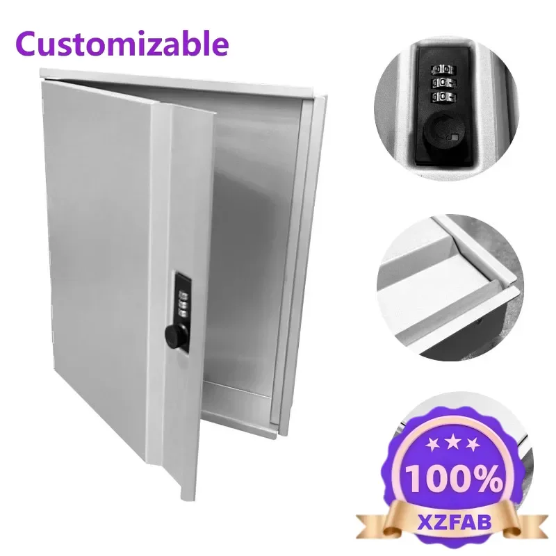 Factory Direct 2026 Household anti-theft box, small combination lock, single door safe, office hotel aluminum alloy safe deposit