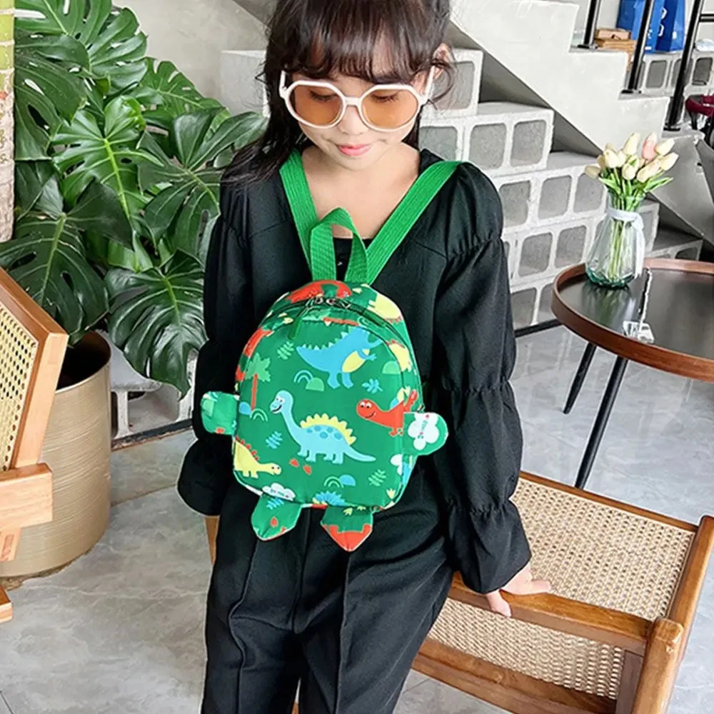 Tas punggung anak dinosaurus kartun tas sekolah nilon dapat diatur tas ransel bayi tas sekolah taman kanak-kanak hewan lucu untuk anak-anak