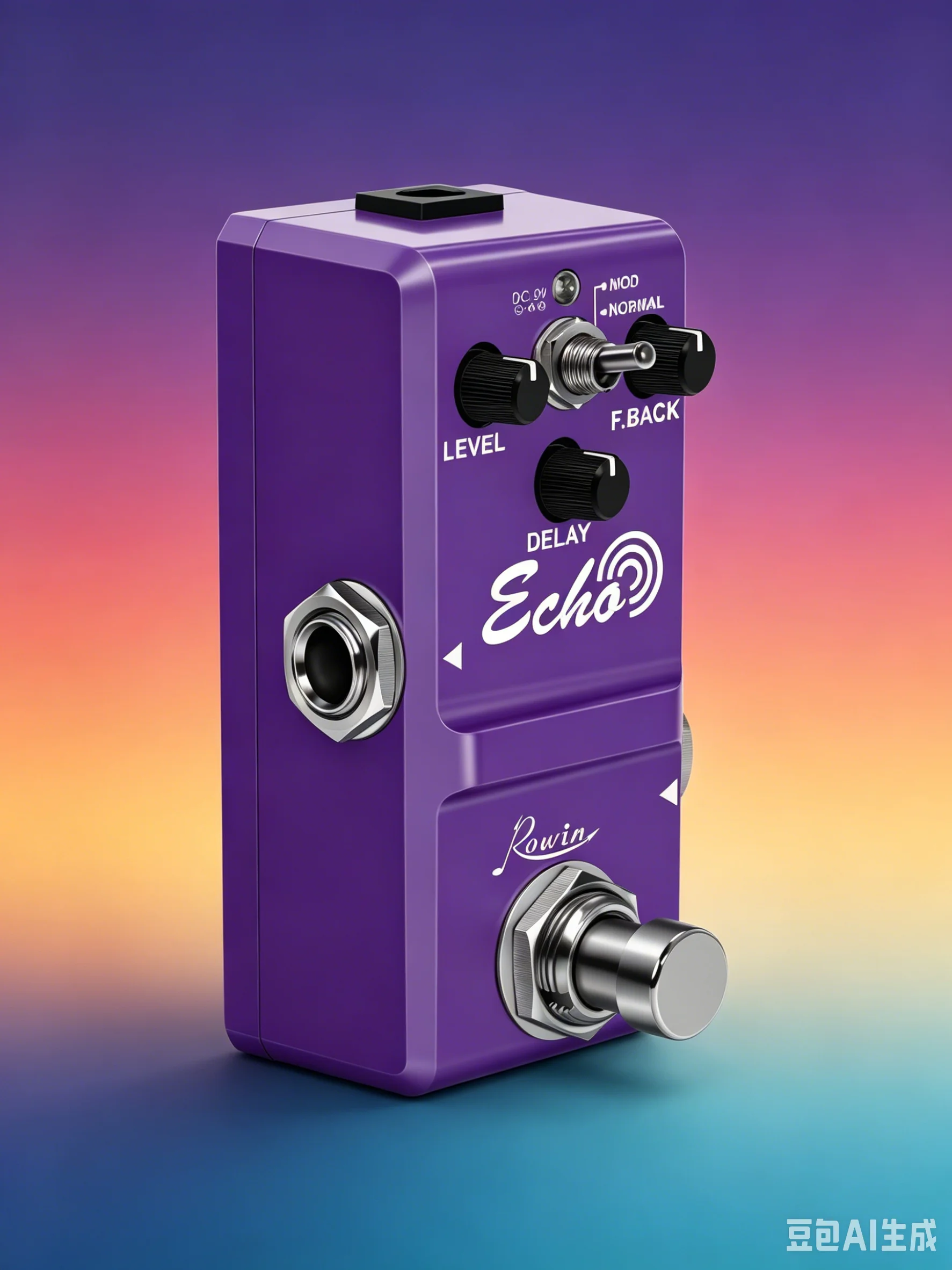ROWIN LN-314 ECHO Mini Echo Delay Pedal 2 Modes True Bypass Guitar Effect Pedal view 4