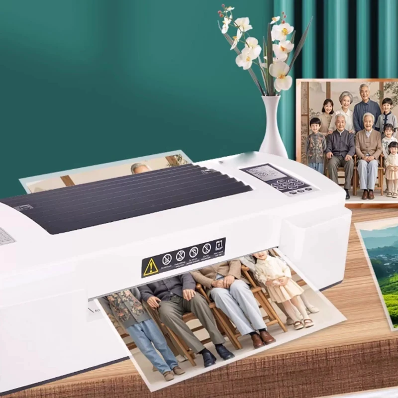 Hot Cold Laminator Six Roller A Laminating hine Office and Home Use -speed Adjustment