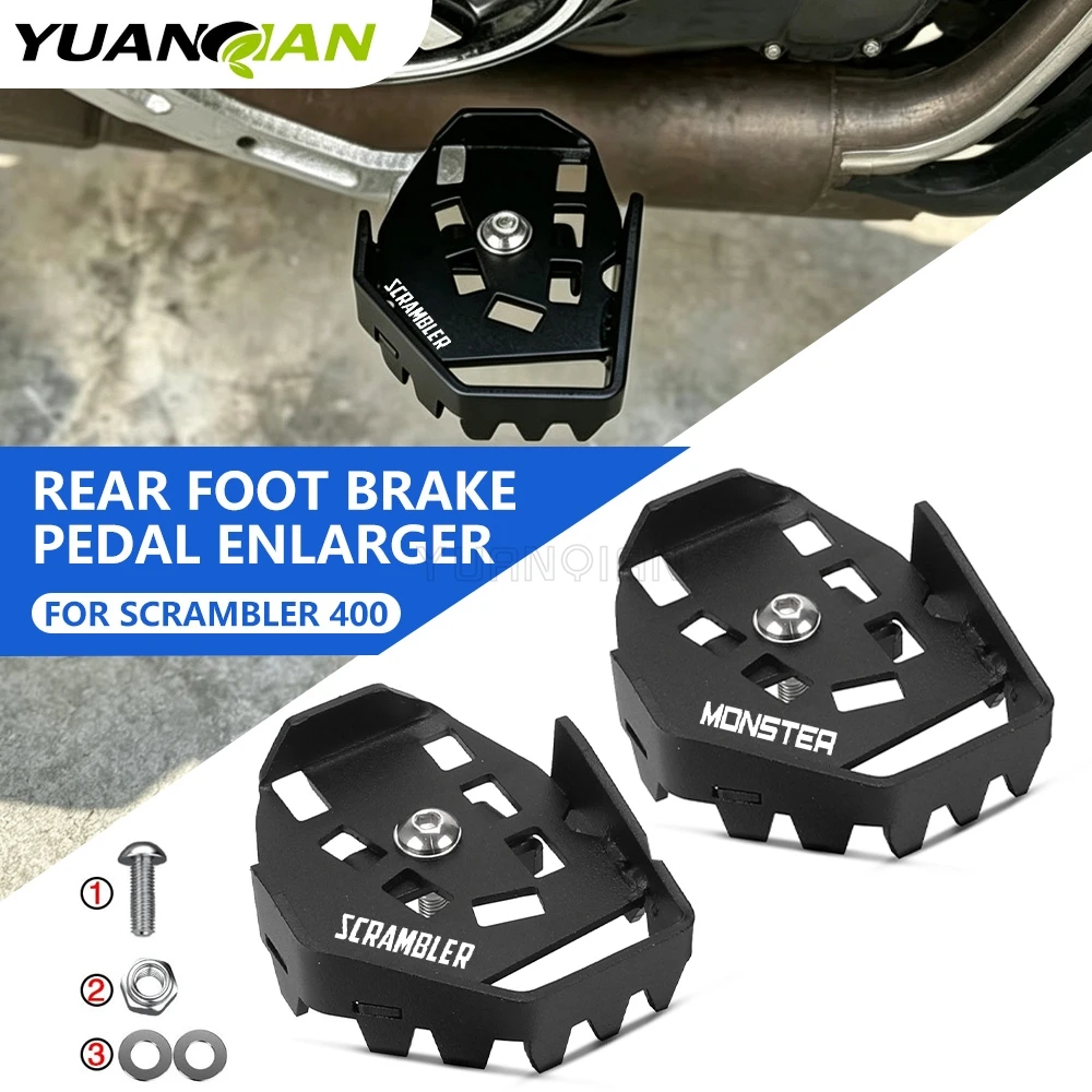 Moto Brake Lever Extension Pedal Step Tip Plate Enlarge Extender For Ducati Monster 400 / 659 Monster400 Monster659 Accessories