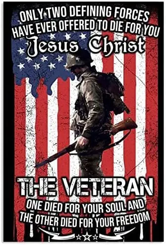 New Metal Tin Sign Only Two Defining Forces Have Ever Offered to Die for You Jesus Christ Metal Sign for Home & Kitchen sign