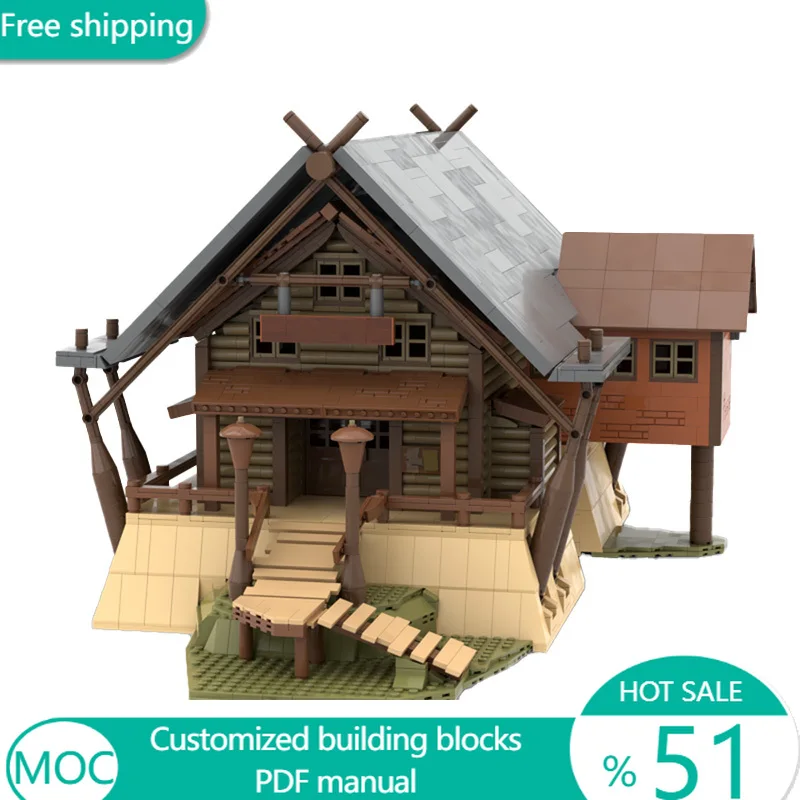 4294 PCS Urban Psychonauts Camp Whispering Rock Lodge MOC Customize Modular Building Block Simple Popular DIY Holiday Toy Gifts
