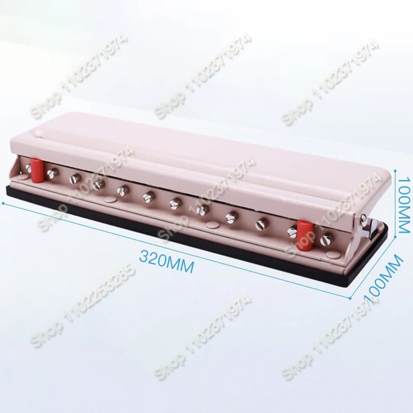 

Handheld DIY Mushroom 12 Holes Punch Puncher Paper Cutter 6 Sheets Punch Capacity A4 / A5 / A7 / B5 for Office