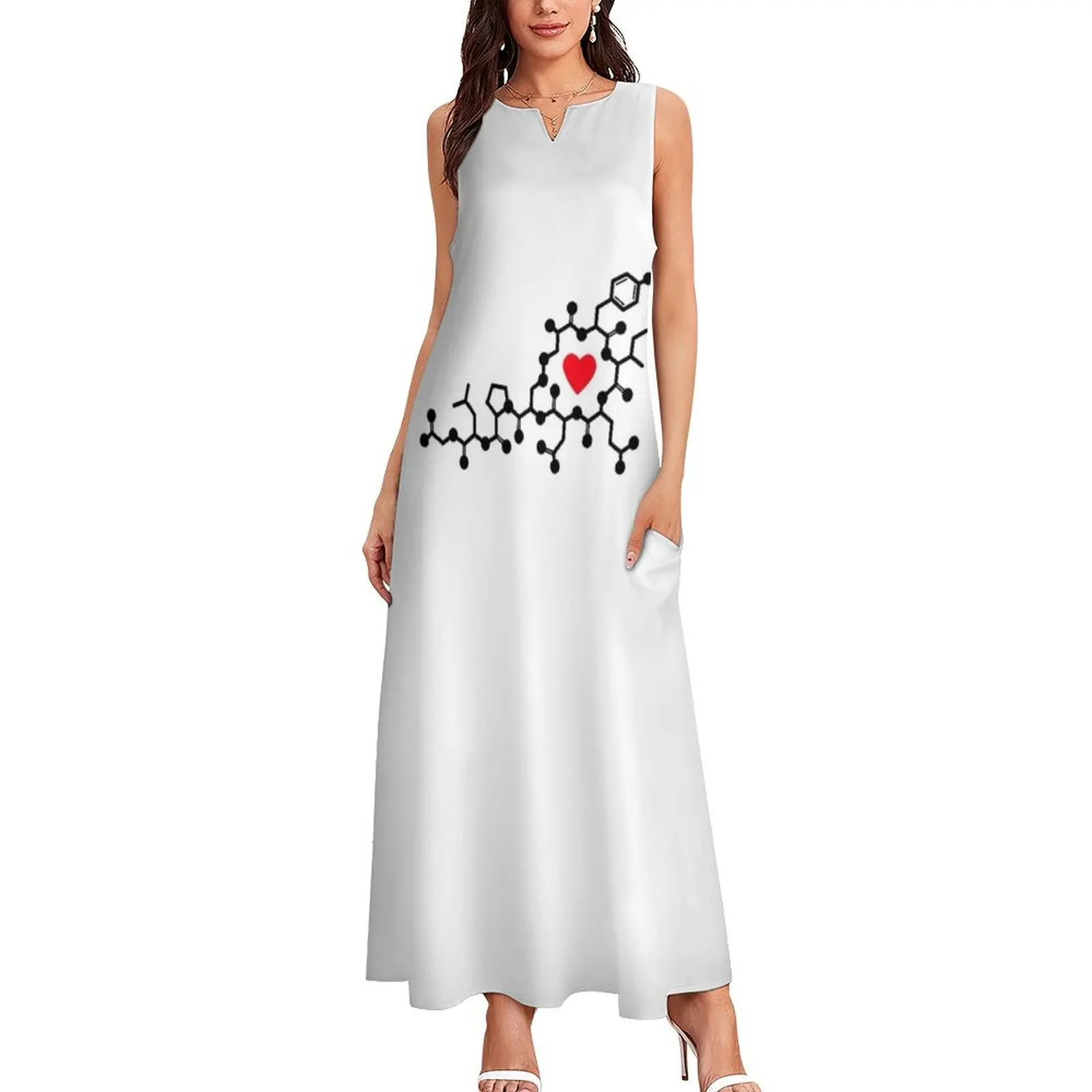 Oxytocin Love Molecule Long Dress elegant party dress for women 2025 women's evening dress 2025 long sleeve dresses