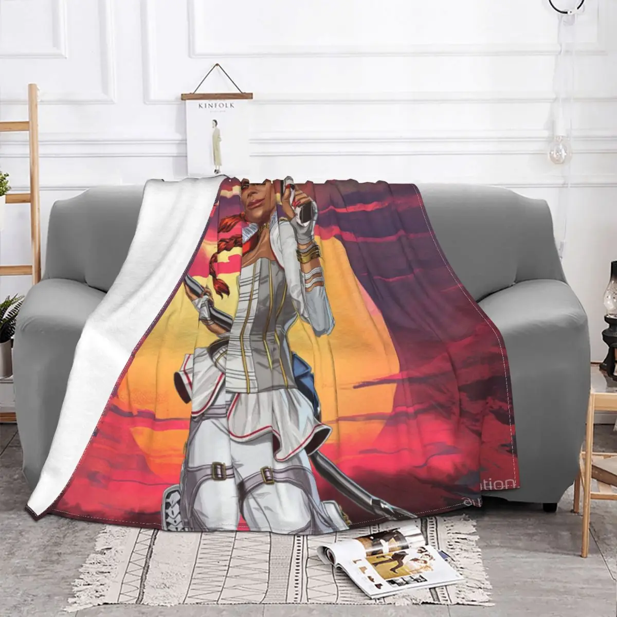 Apex Legends Crypto Shooting Game Blanket Velvet Lightweight Throw Blankets For Bedding Couch Plush Thin Quilt