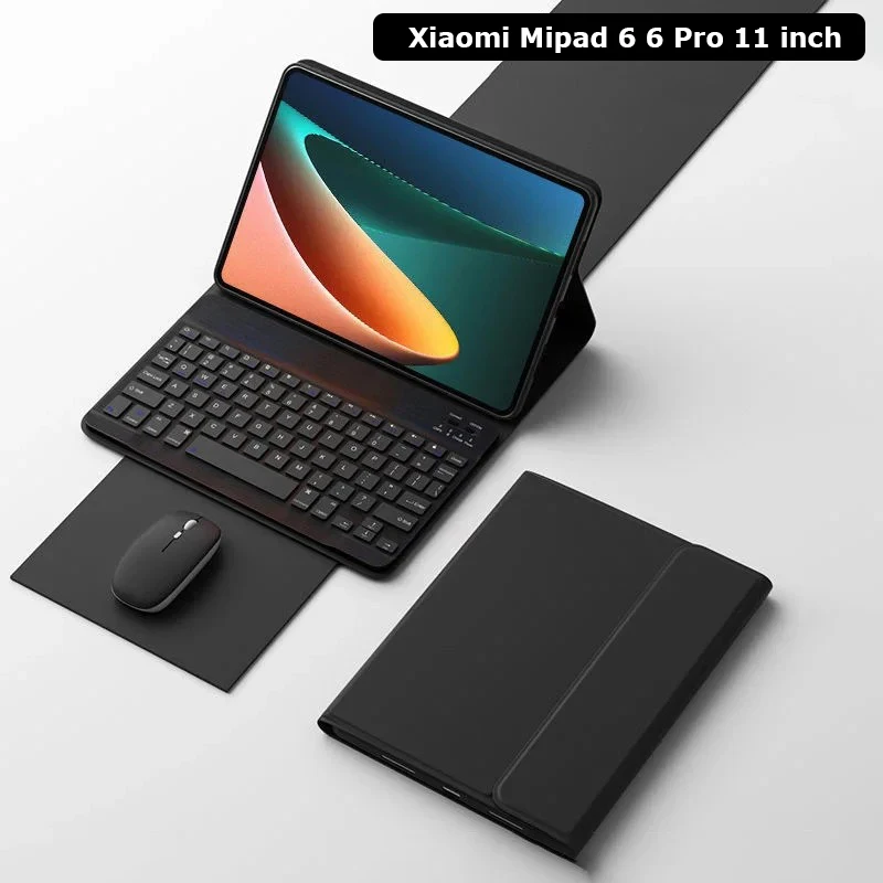 Magnetic Keyboard Case for Xiaomi Mi Pad 6 11 inch Foldable Cover for  Xiaomi Mipad 6 6 pro Bluetooth Mouse Keyboard