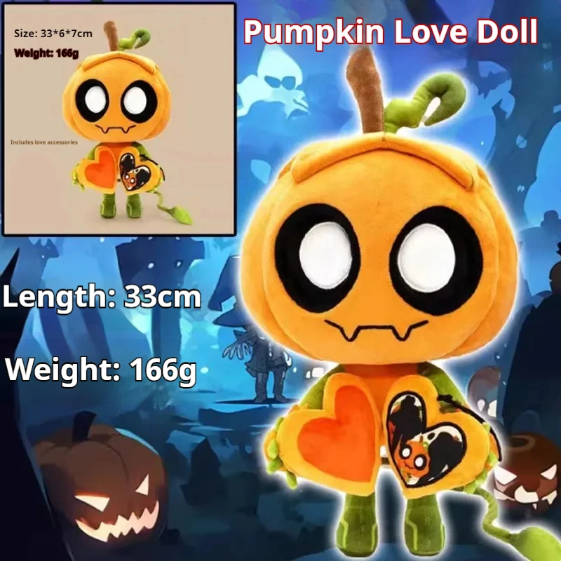 2025 Dandys World Plush Gourdy Plush New Arrival Dandy'S World Gourdy Halloween Plush Toy Pumpkin Figurine Holiday Gift Soft Toy