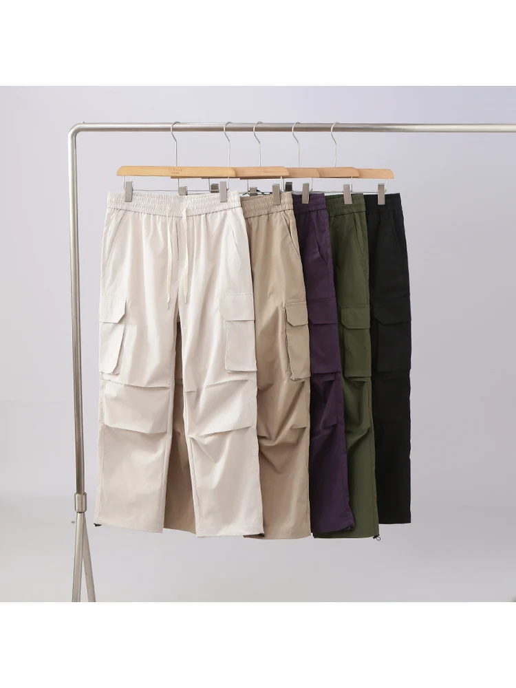 

Lightweight Casual Workwear Pants Straight Leg Soldier Style Quick Dry Color Unisex Autumn New Arrival Fashion Urban