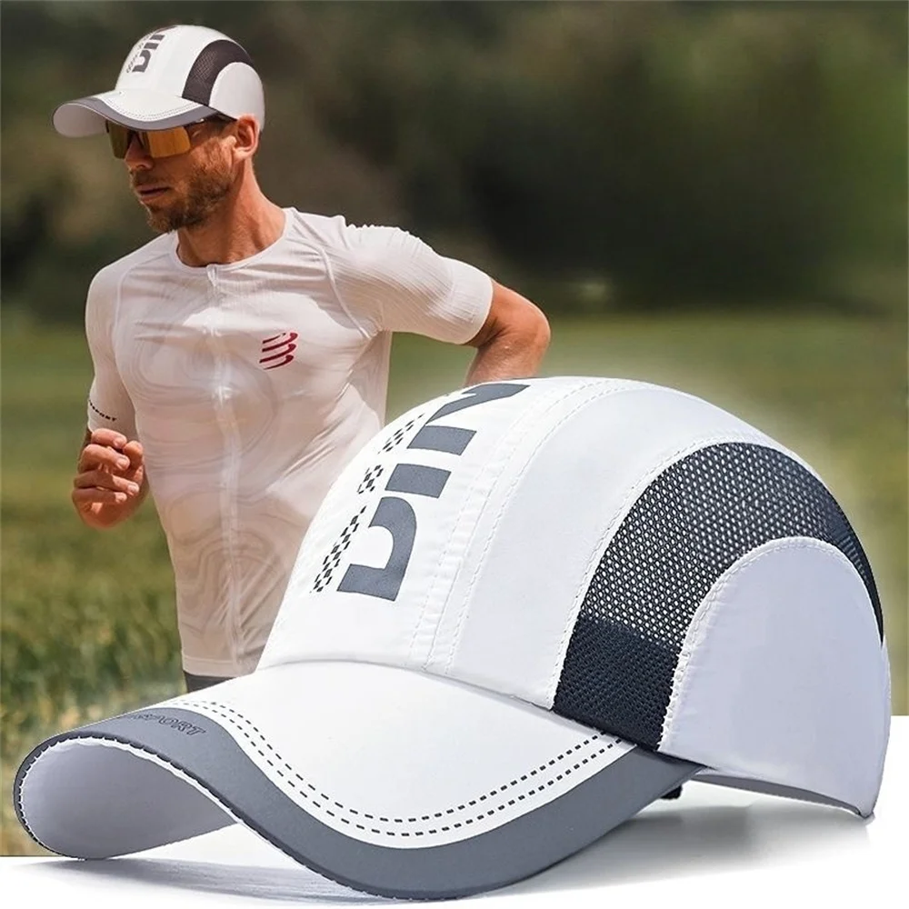 

Running Cap Thin Quick Drying Breathable Duck Tongue Outdoor Men's Sun Summer Fishing Avisor Baseball Cap
