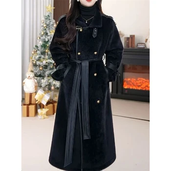 Gilet D'hiver En Fausse Fourrure Pour Femme, Confortable, Moelleux, Doux, épais, Sans Manches, Point Ouvert, Cardigan Sur Le Devant, Résistant Au Oid, Grande Taille