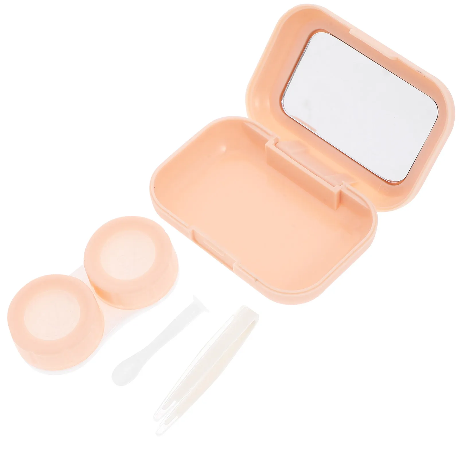 1Set Contact Lens Case Portable Cute Small Travel Contact Lens Box Sealing Leak Proof Storage Holder for Outdoor Use Clean Safe