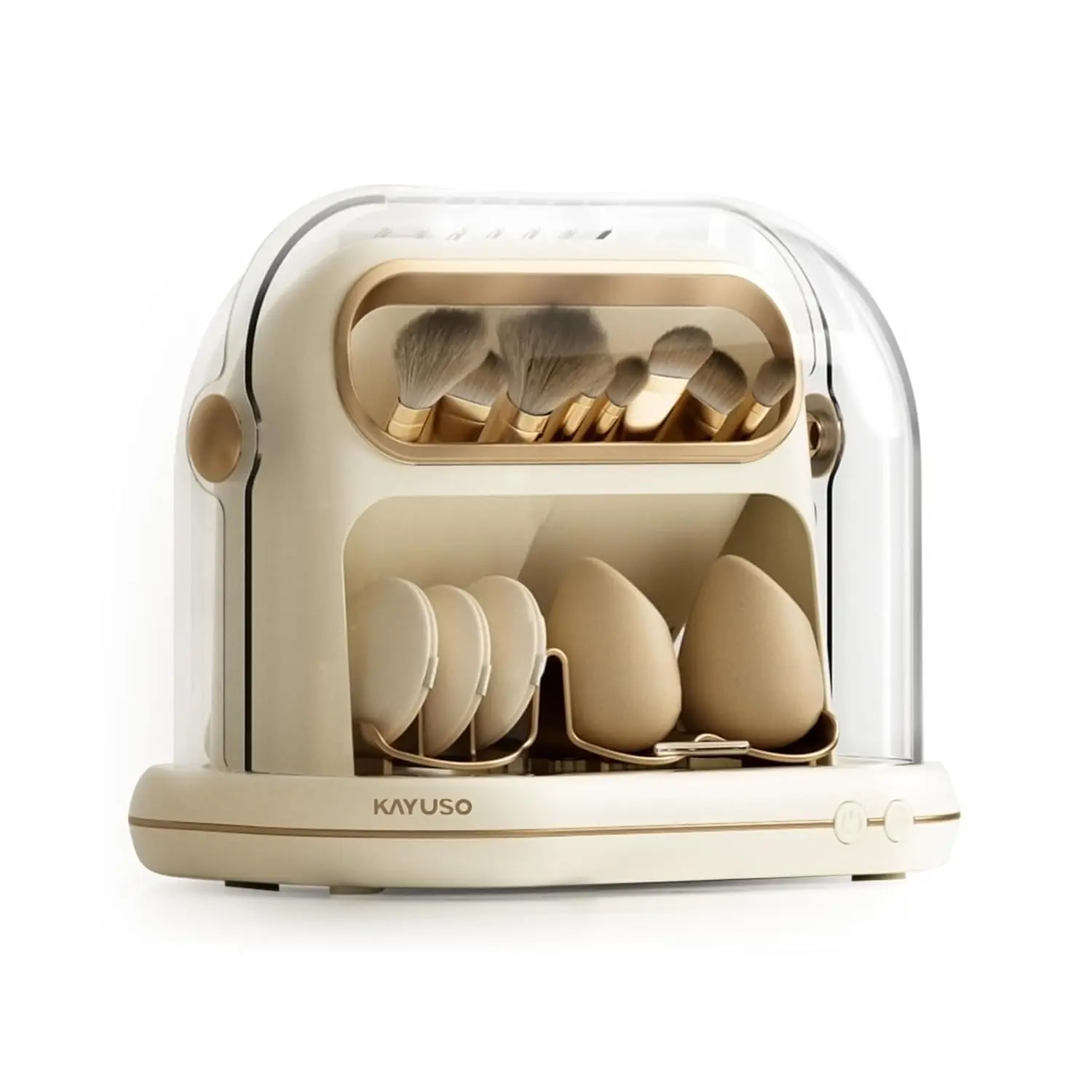 

Electric Makeup Brush Dryer Machine, 3 in 1 Automatic Makeup Brush Dryer and Storage with Cover, Timed Cleaning Tool for