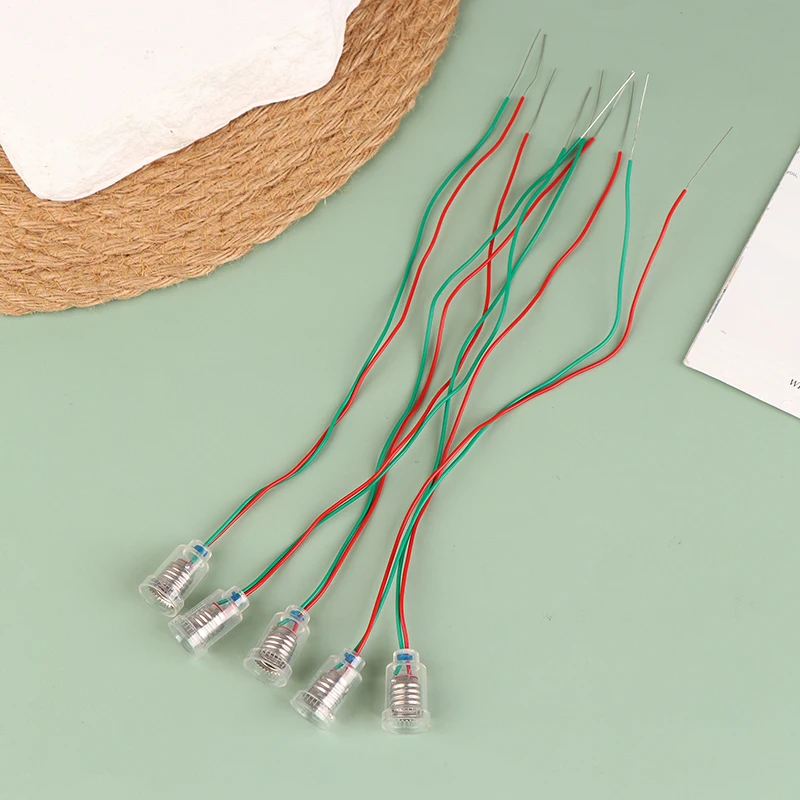 5Pcs Universal E10 Lamp Holder With Wire Small Lampholder E10 Base Experiment Teaching Instrument Base E10 Lampholder Adapter
