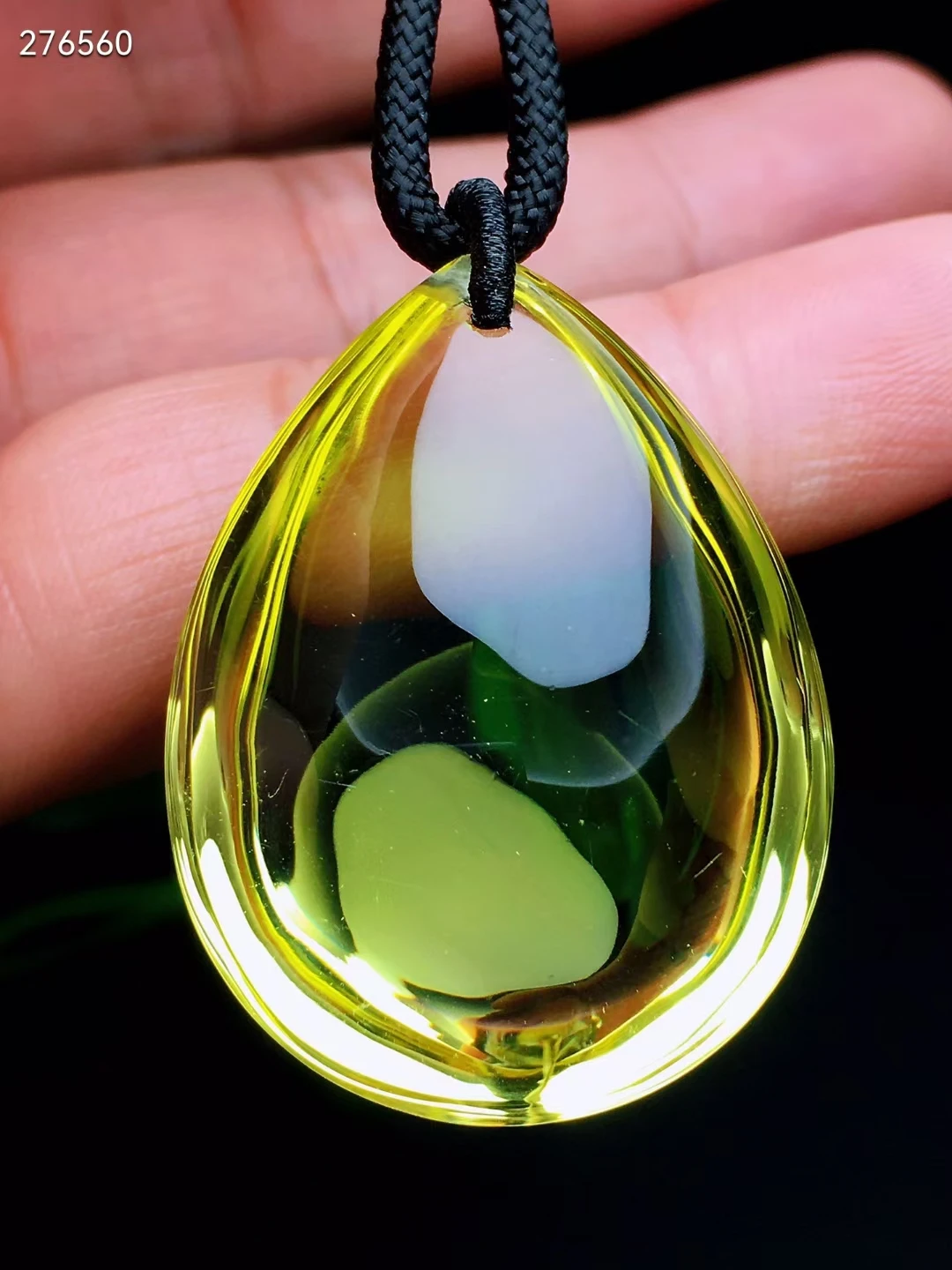 

Natural Yellow Citrine Quartz Carved Pendant Water Drop Women Men Big 43*30*16mm Jewelry Clear Citrine Beads Necklace AAAAA