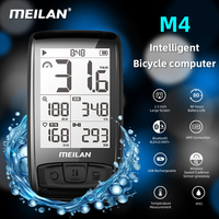 MEILAN Smart Bicycle Computer Bluetooth ANT+ Connection Road Bike Speed Meters USB Charge Wireless GPS Sensors IPX5 Waterproof