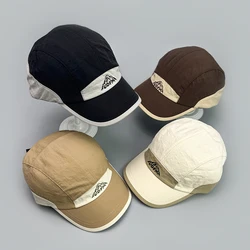 Quick Drying Peak Baseball Hats New Unisex Breathable ins Sunshade Short Eaves Versatile Outdoor Fashion Color Block Peaked Caps