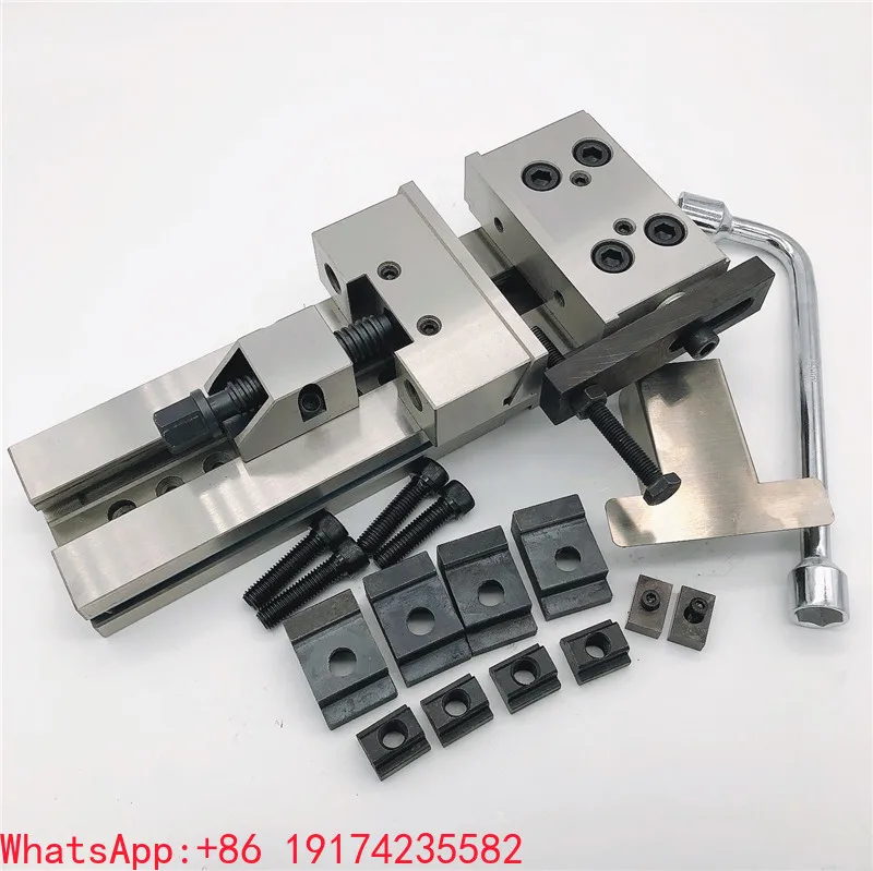Gt125 Jaw Width 125mm Maximum Opening 150mm Precision Vise with Thread Hole Jaw Machine Vise CNC Vise