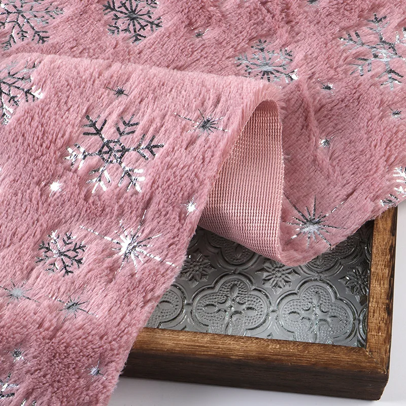 Gilding Snowflake Embroidered PV Velvet Upholstery Fabric Multi-scene For Tablecloth Floor Carpet Throw Pillow Clothes Fabric