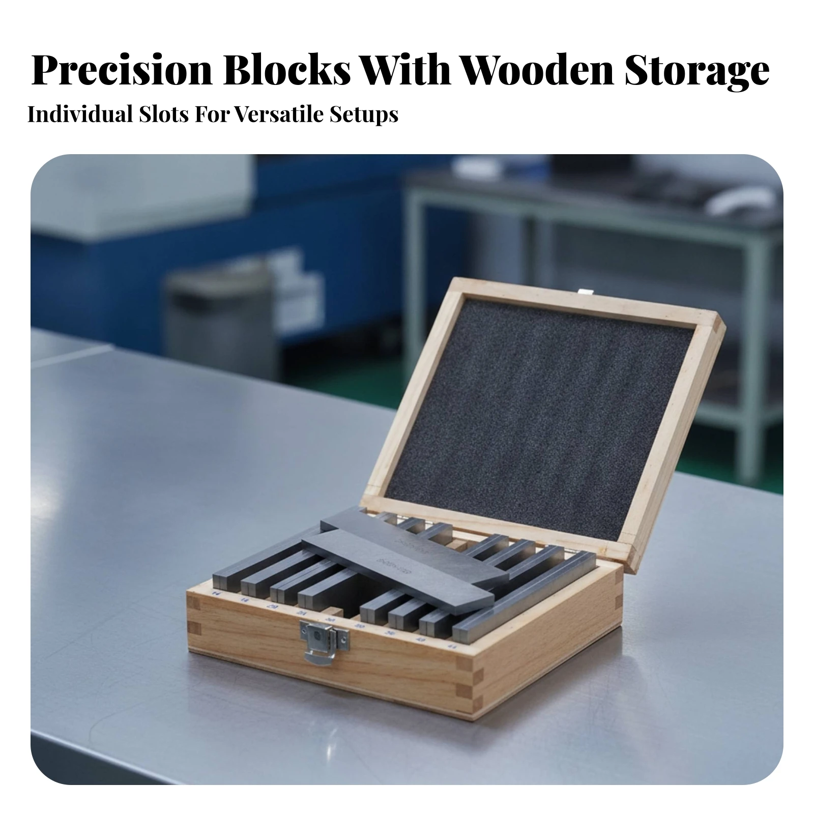 18 Pieces Machinist Tools Precision Parallel Leveling Block Machining Fixture Laser-Engraved for Machinists, Workpiece Alignment