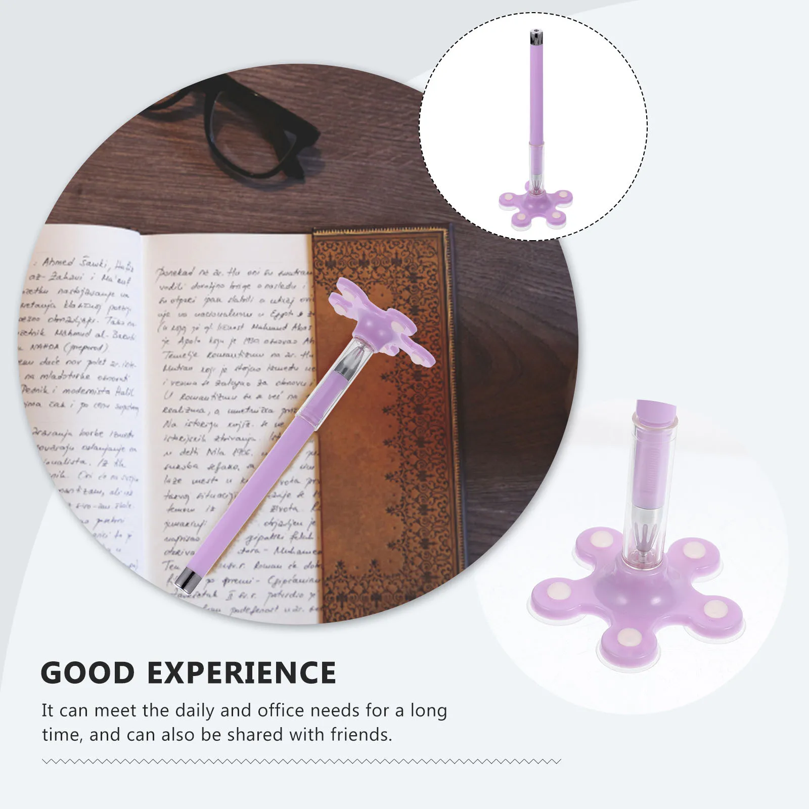 10pcs Multifunctional Writing Smooth Ink Medium Pens Creative Phone Holder Suction Cup Phone Stand Dual-Use Pens