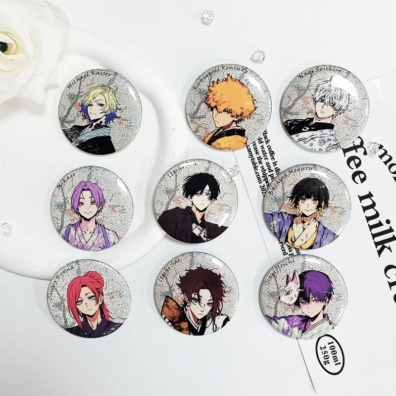 

9PCS Hot Anime Blue Lock Series 58mm Badge Cartoon Character Creative HD Printing Exquisite Tinplate Backpack Brooch Gift