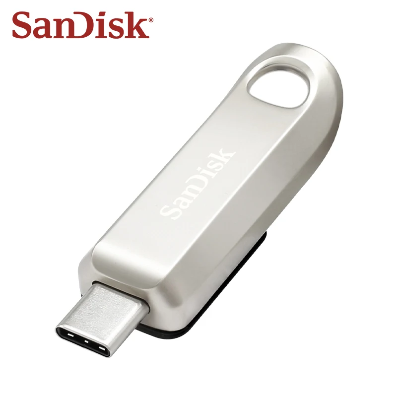 SanDisk CZ75 USB Flash Drive 64GB 128GB 256GB High Speed USB 3.2 Gen 1 Type C Pendrive Ultra Luxe USB Mini U Disk Memory Stick