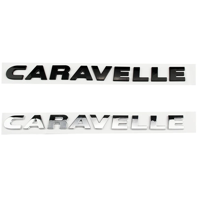 

Car ABS Trunk Body Letters Words Logo Badge Emblem Decals Sticker For Volkswagen VW CARAVELLE T2 T3 T4 T5 T6 Accessories