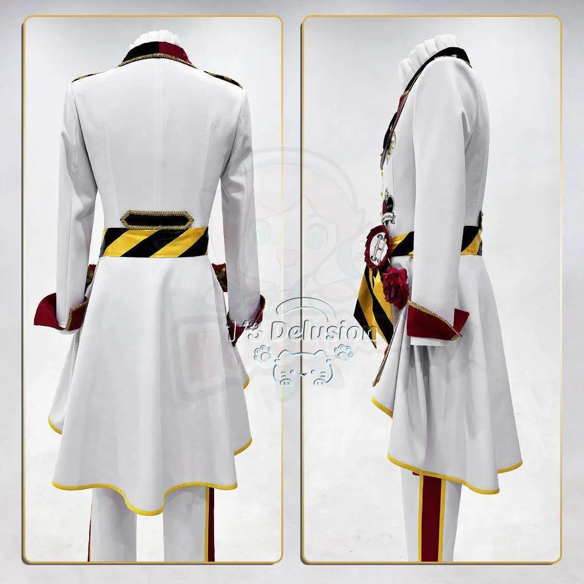 

Twisted Wonderland Heartslabyul Dorm Leader Riddle Rosehearts Cosplay Costume Full Set Uniform Hallowen Play Role Clothing