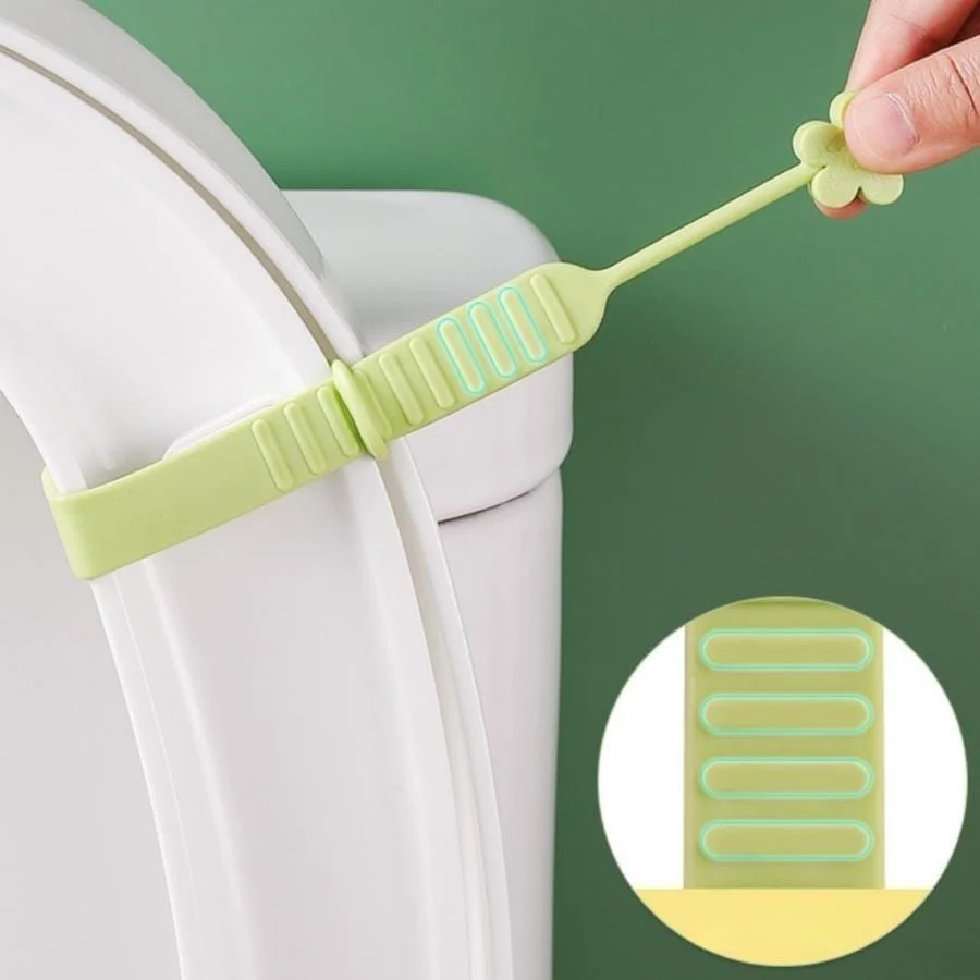 1 silicone aromatherapy toilet lid lifter toilet lid opener toilet seat handle fixed lift hand anti-dirty handle