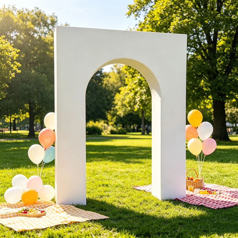 2x2.5M 3D Balloon Arch Stand for Wedding Birthday Baby Shower Party Decorations Open Door Backdrop Stand with Covers - view 6
