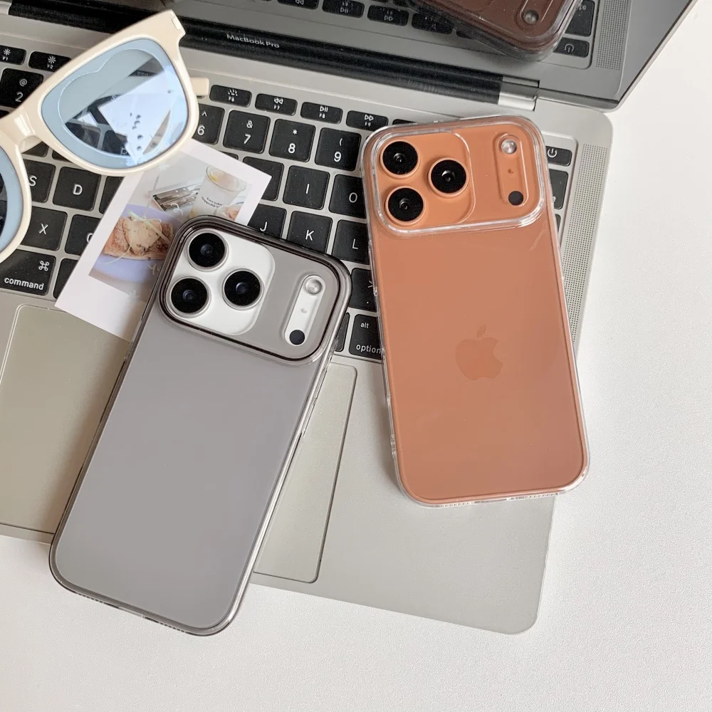 حافظة شفافة كريستالية رفيعة للغاية لهاتف آيفون 17 Air 16 15 14 13 12 Pro Max Plus 17Pro غطاء مدرع صلب بسيط بلون عادي #6