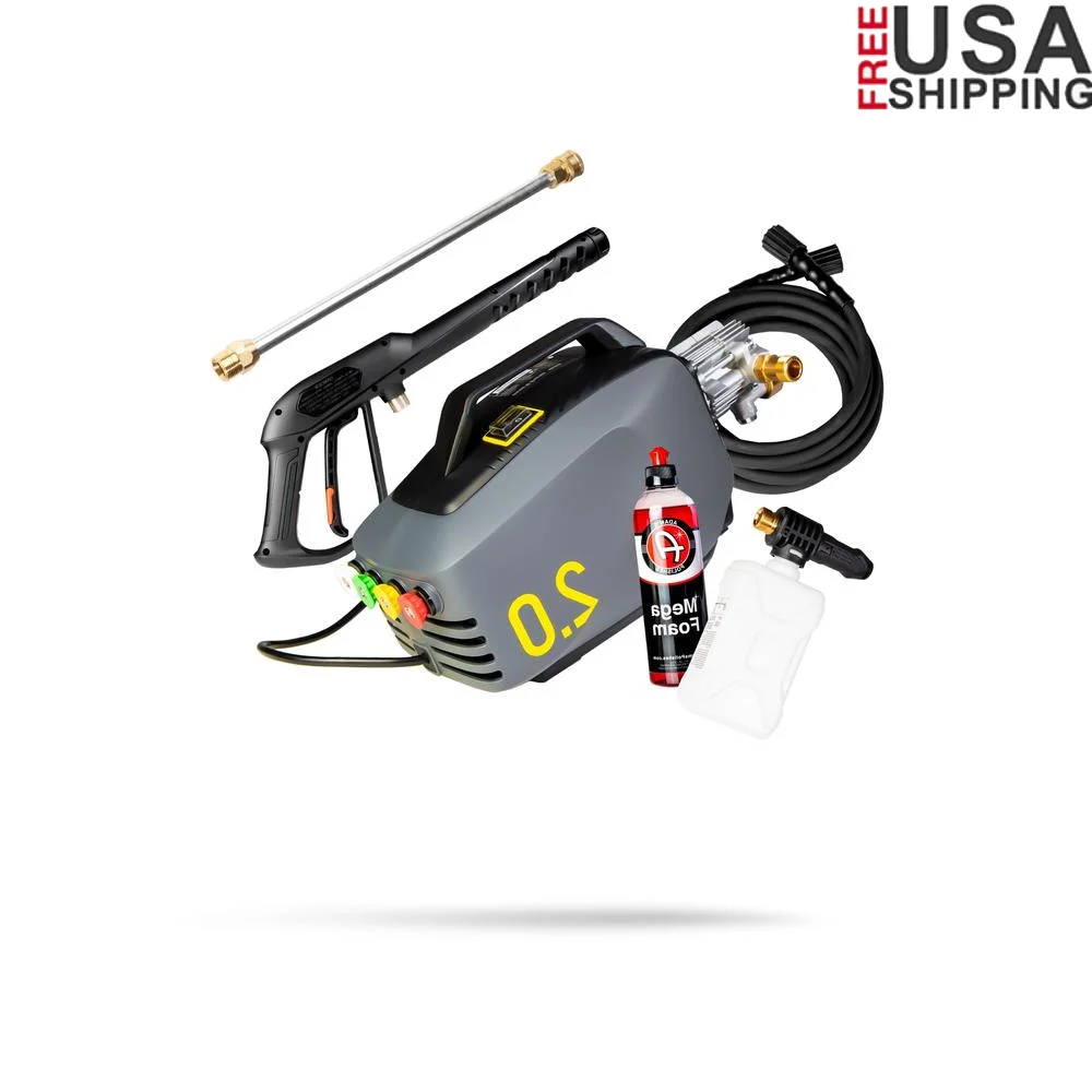 Lightweight Electric Pressure Washer 1800PSI Foam Car Soap Kit Included 24lbs 120V Lifetime