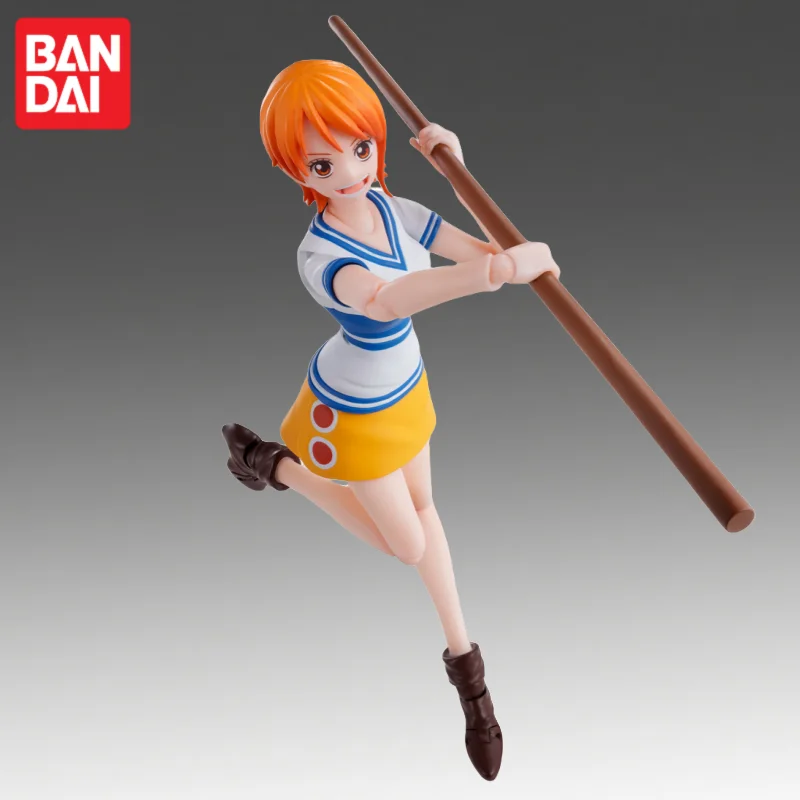 En Stock Bandai Original S H Figuarts One Piece Nami figura de acción modelo muñeca nueva en caja personajes de Anime juguetes modelo garaje