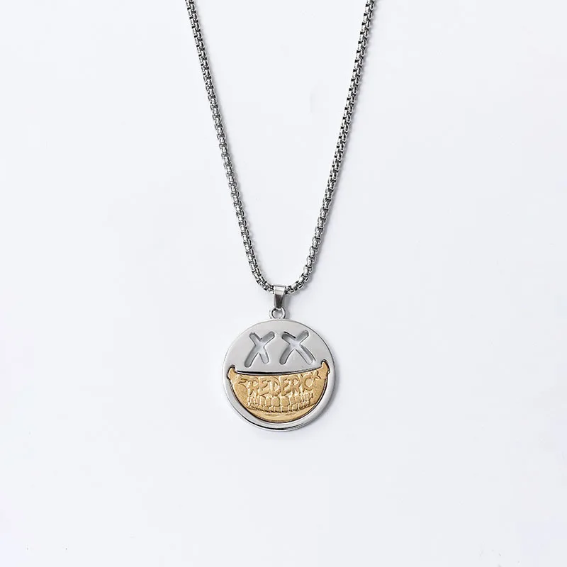 JesusCrossNecklaceRobotDinosaurAngelPendant mode charme hexagramme Clown ours collier vêtements correspondant accessoires cadeau pour hommes