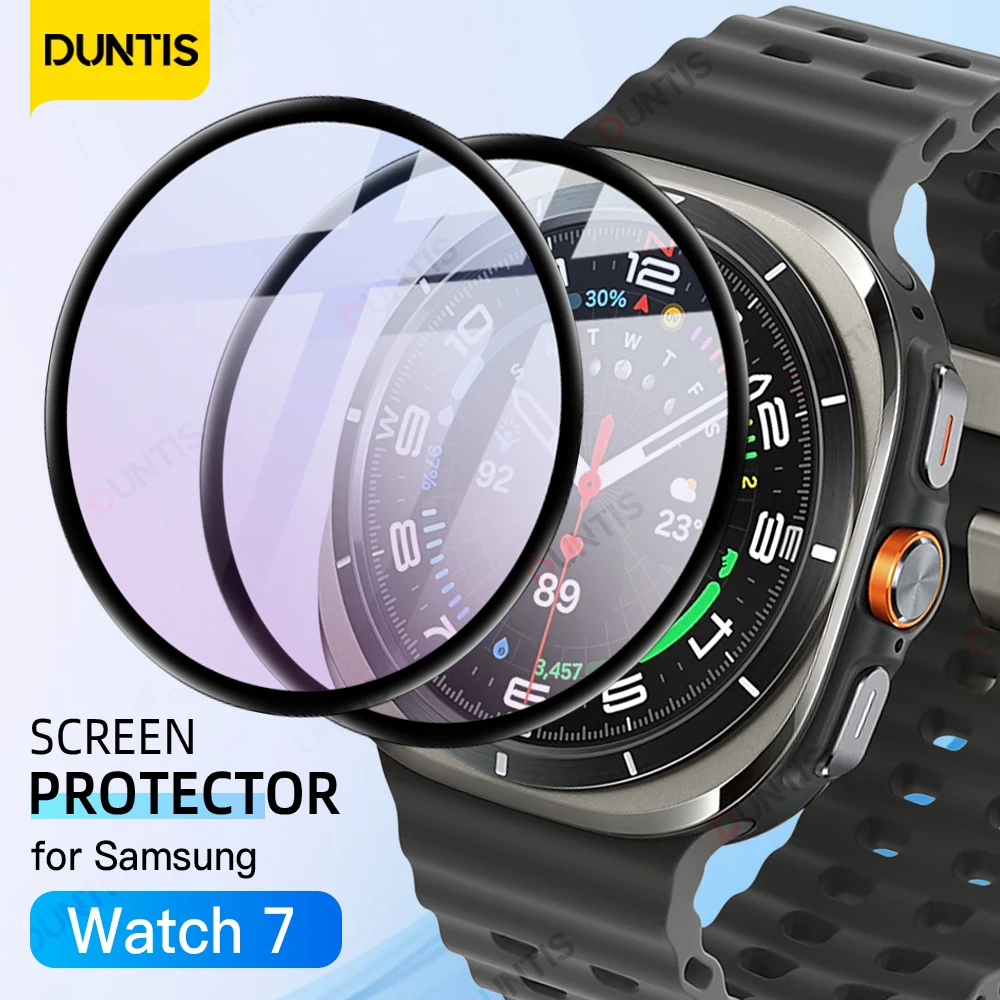 

Screen Protector for Samsung Galaxy Watch 7 Ultra 44mm 40mm 3D Curved Screen Protector Ultra-HD Full Coverage Film (Not Glass)