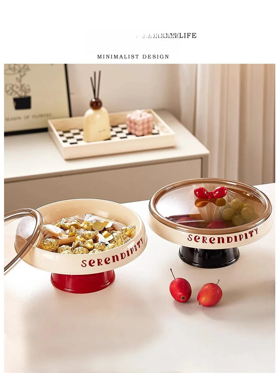 Tlife Island Luxury Sna Plate Nordic Sle Living Room Tea Table Fruit Basket High Value Plastic Material for Home Use