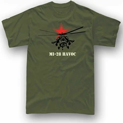 Mi-28 Havoc Army Copter T Shirt Russia Army Helicopter CCCP Men T Shirt