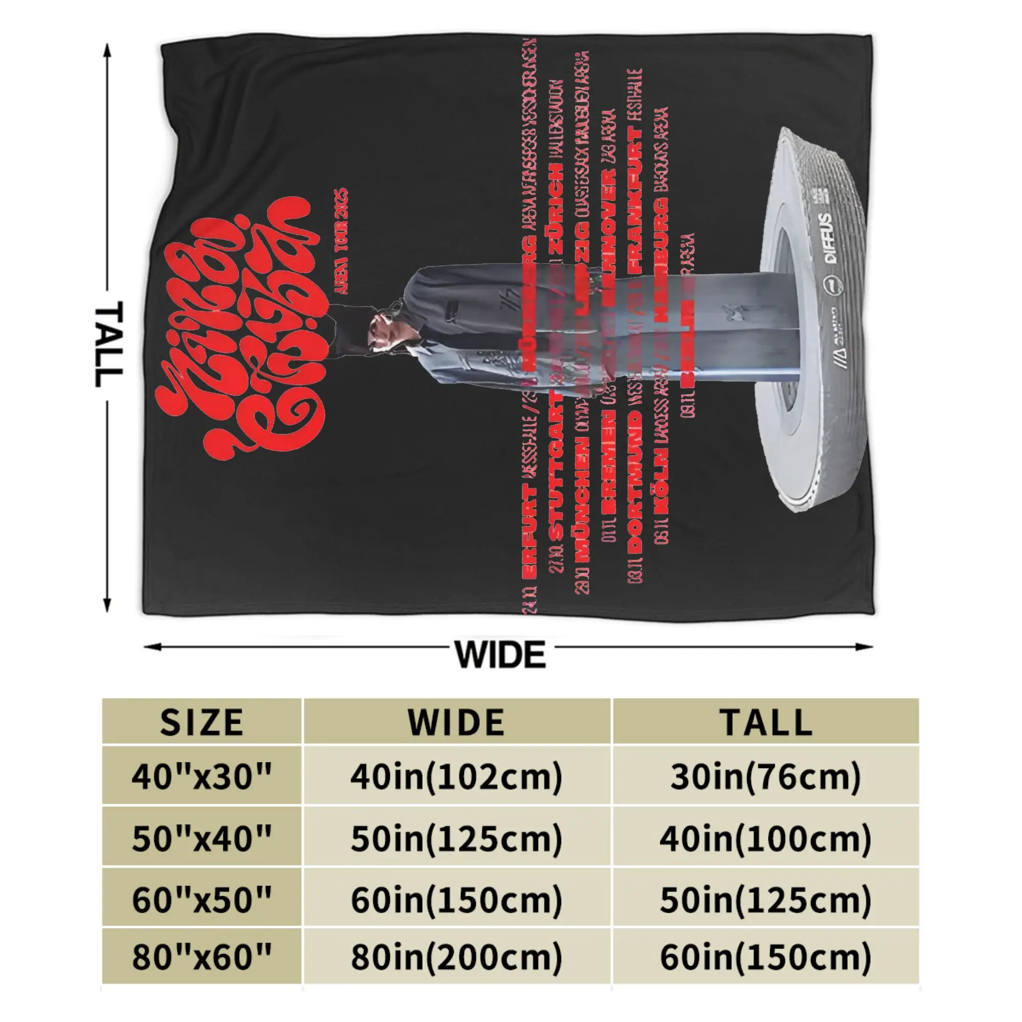 سوبر الدافئة بطانية صبي فتاة الزخرفية نينا تشوبا الموسيقى المغني رمي بطانية الفانيلا المفرش في الهواء الطلق الشارع أريكة غطاء سرير