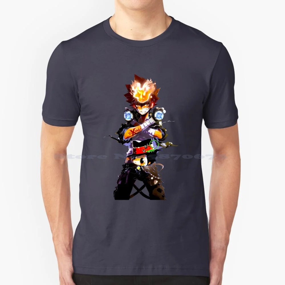 Katekyo Hitman Reborn | Tsunayoshi Sawada T Shirt 100% Cotton Tee Anime Katekyo Hitman Reborn Katekyo Hitman Reborn Anime