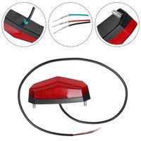 LED Safety Rear Lamp E-scooter E-bike Lithium Battery Foldable Flashing Lights Cycling Parts 24-60V Electric BicycleTaillight
