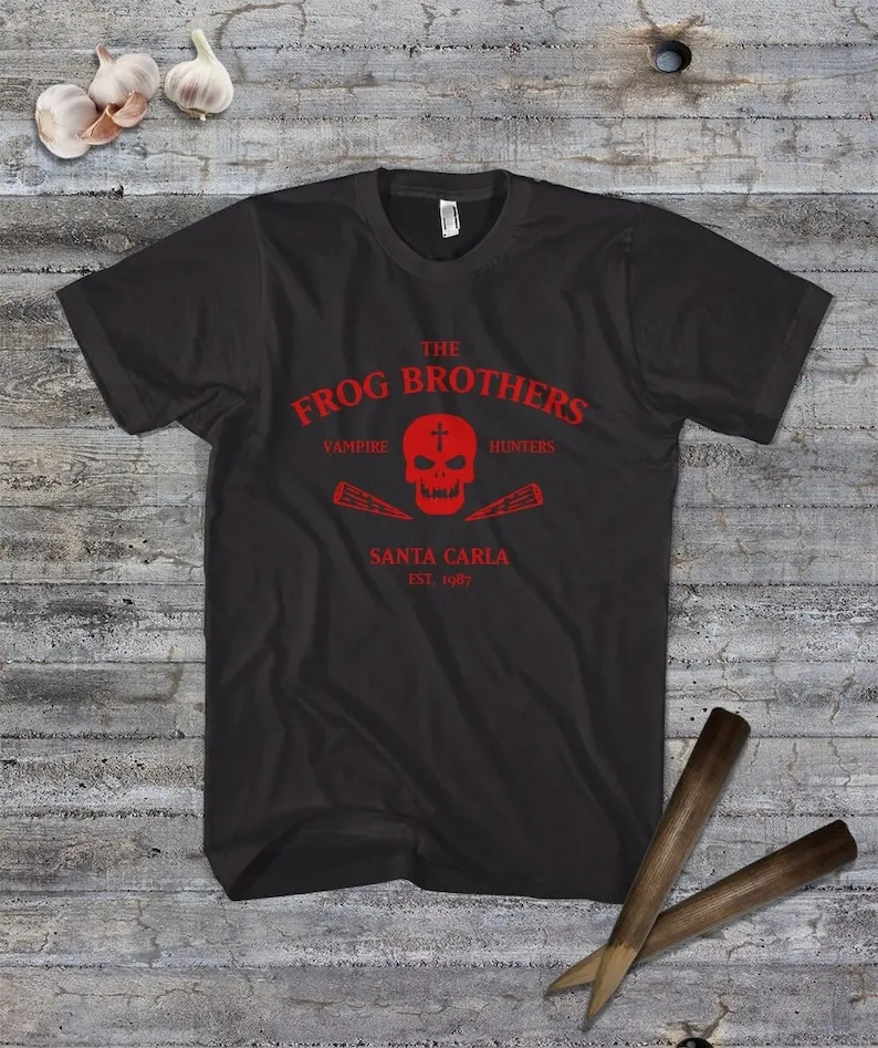 

The Frog Brothers Horror Film Shirts Nostalgic Vampire Hunters Shirt Retro Movies Scary Movie Gifts