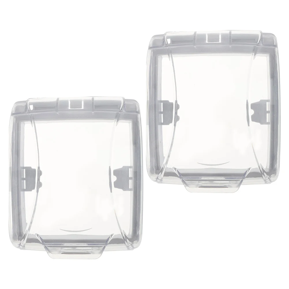

2Pcs Doorbell Cover Protection Outdoor Rainproof Waterproof Transparent Protector for Doorbell Access Control Machine