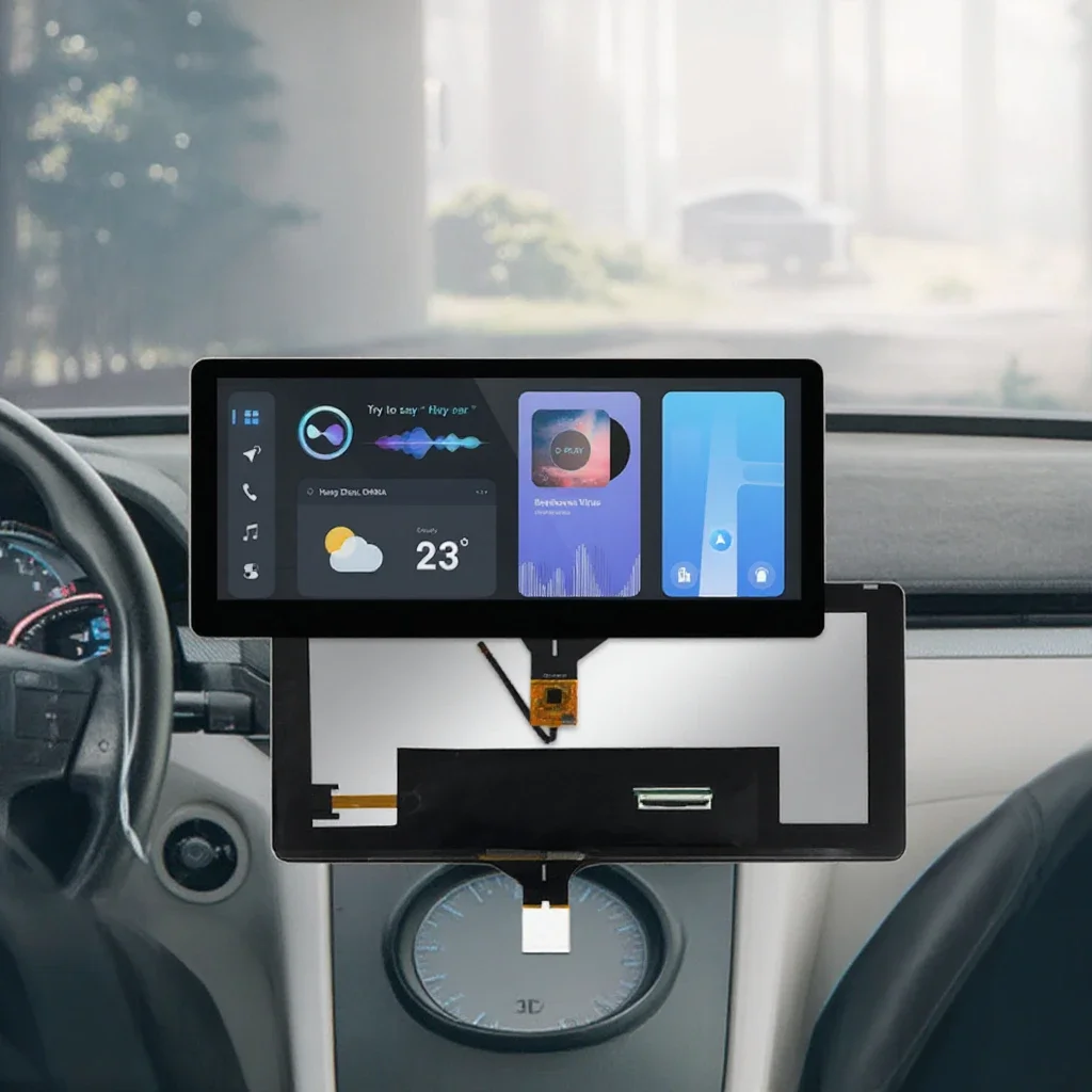 Panel de instrumentos automotrices de 10,25 y 10,3 pulgadas, placa de H-DMI, pantalla táctil capacitiva TFT LCD para vehículos