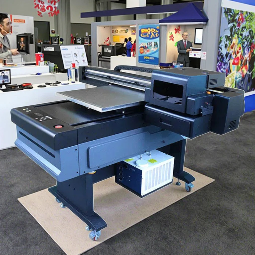 6090 DTF Flatbed UV Printer with Suction Platform and 6 Color System for Acrylic Metal Glass Plastic