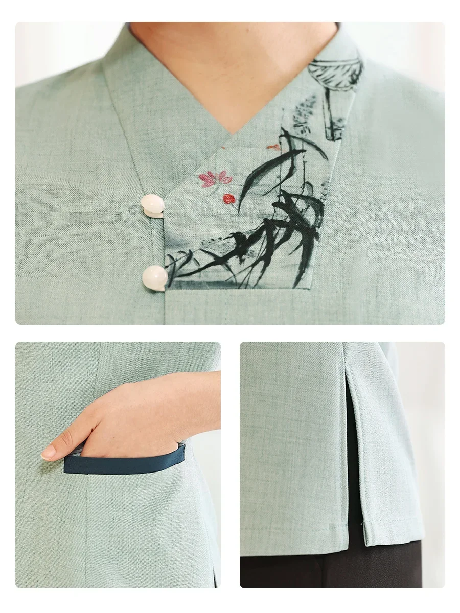 Fall/Winter Hotel Cleaning Aunt Work Clothes Female Homestay Room Housekeeping Uniform Supermarket Staffs Cleaner Workwear