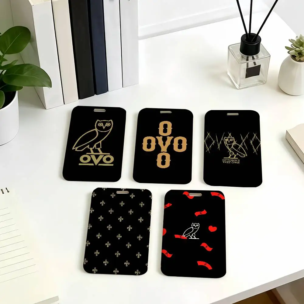 Fashion D-Drake OVO O-OWL Card Holder Student ID Case Daily Use Subway Commute Work Cover Office School Bus Protector