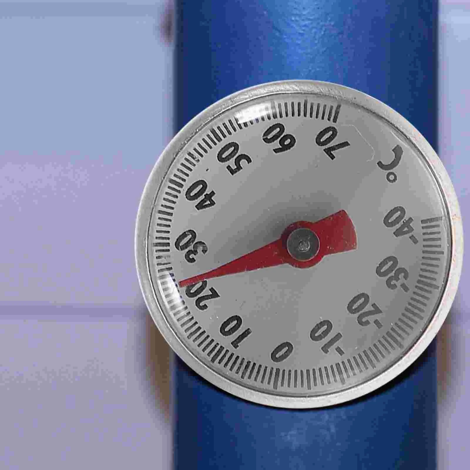 

Car Interior Decoration Clock Shape Mechanical Thermometer Car Styling Interior Accessories for Car Decoration (Red)