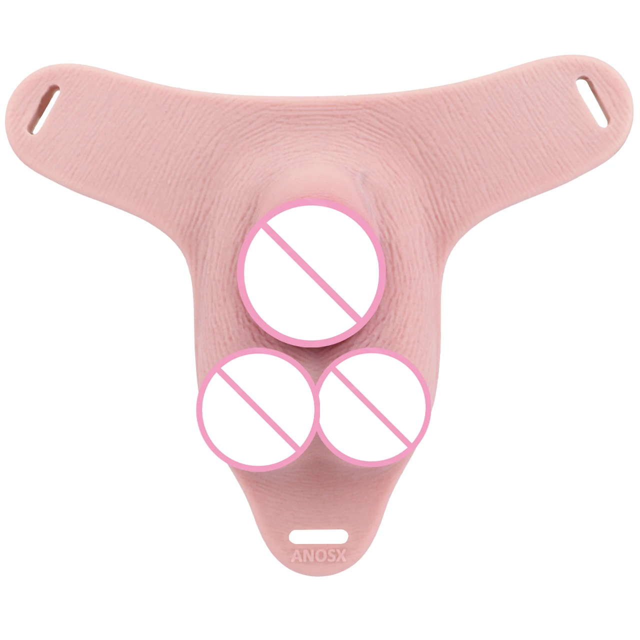 ANOSX Silicone Chastity Cage With Chastity Belt Realistic Dildo Pants Urethral Lock Male Penis Cages Strap On Penis Sleeve view 6